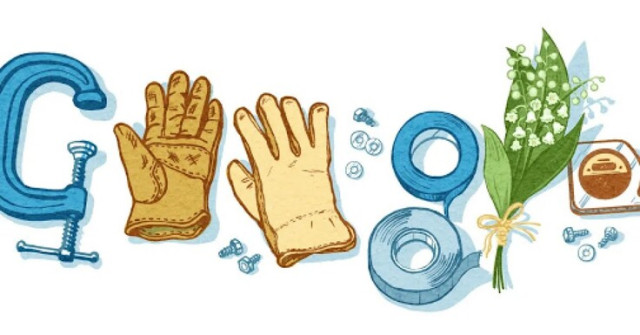 Google Doodle Celebrating Workers' Day